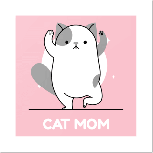 Cat Mom Posters and Art